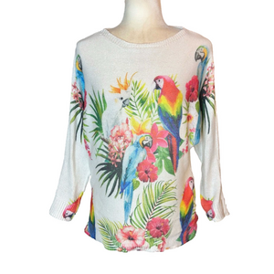 Tricotto knit parrot top